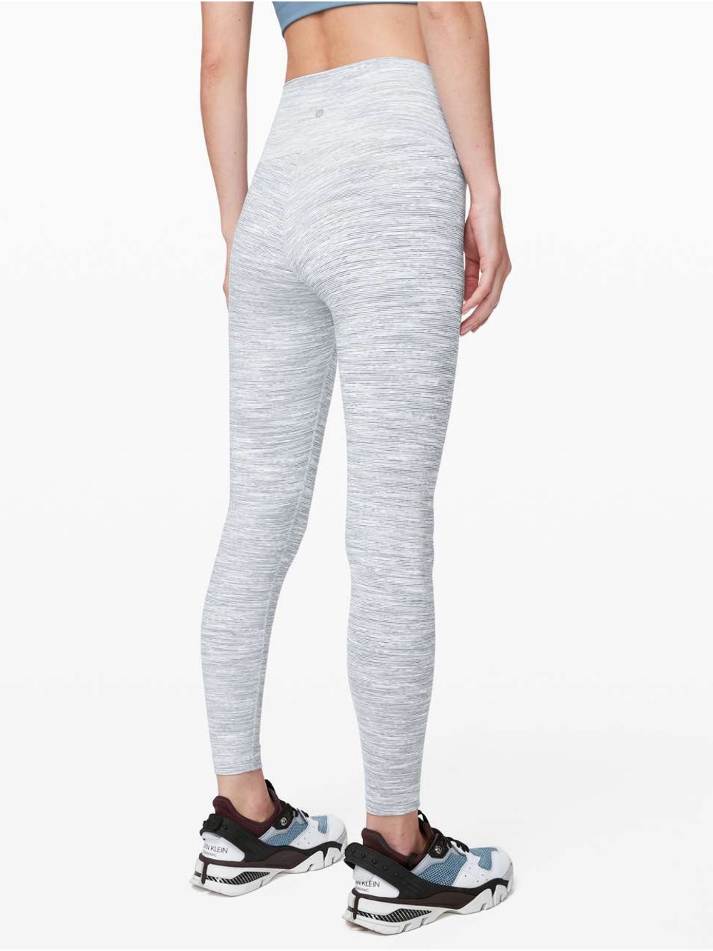 lululemon athletica Heathered Light Gray Leggings
